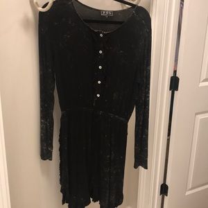 POL comfortable everyday black dress